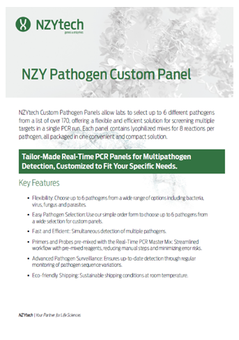 NZY Pathogen Custom Panels Flyer