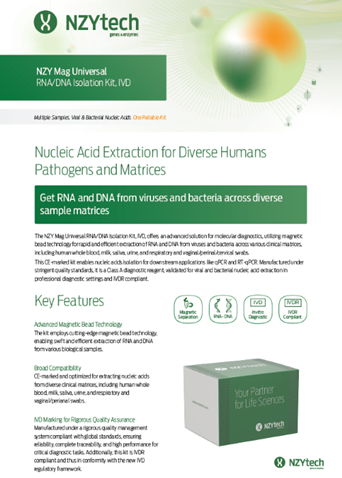 NZY-Mag-Universal-RNA_DNA-Isolation-Kit-IVD-Flyer