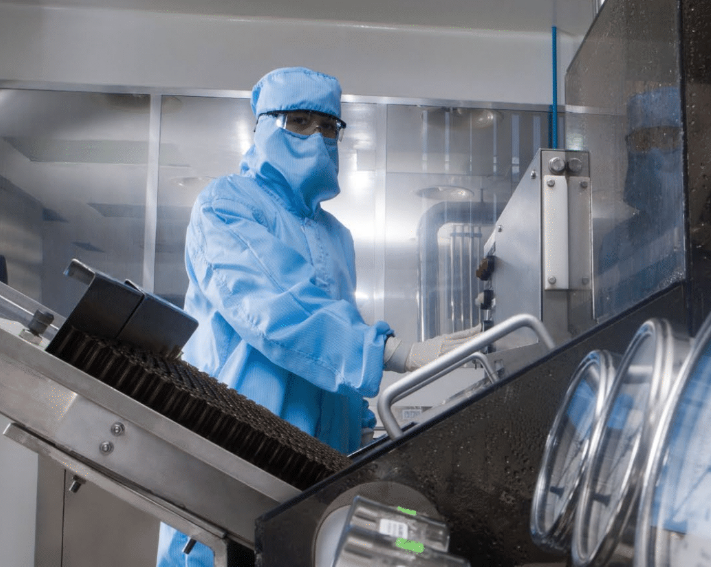 Spectral Blue for Cleanrooms